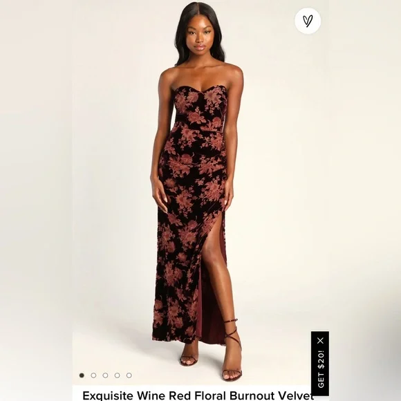 fitted lace wedding dress Women's Burgundy Maxi Velvet Dress Long Sleeve Lace V Neck Empire Waist  Ruffle A-Line Flowy Maxi Dress at Amazon Women's Clothing store main image 1